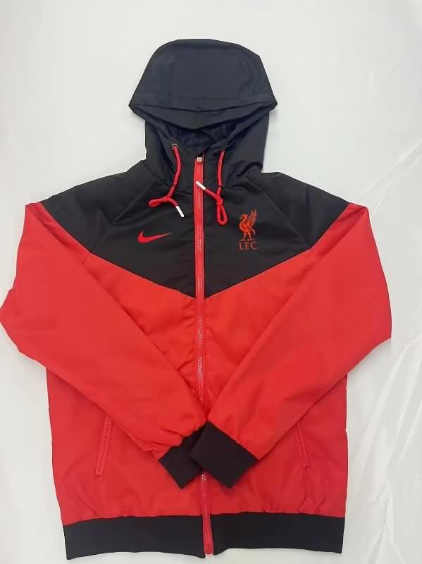 AAA Quality Liverpool 23/24 Red Soccer Windbreaker