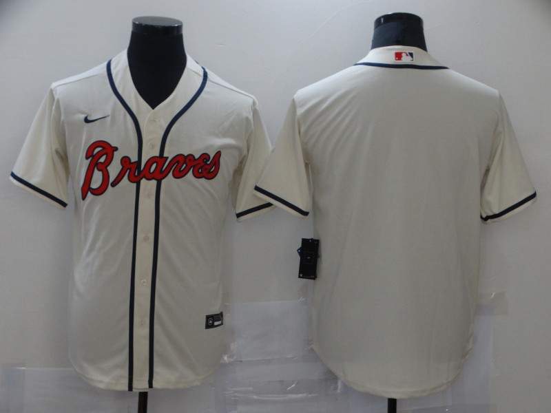 Atlanta Braves Cream MLB Jersey