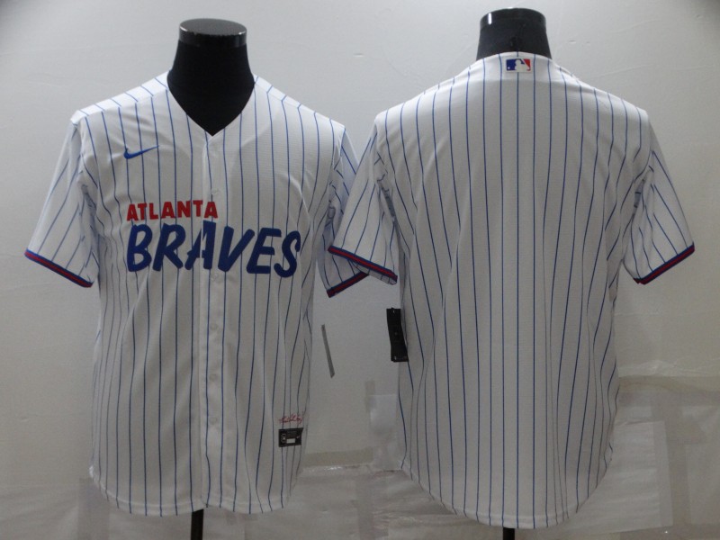 Atlanta Braves White MLB Jersey 03