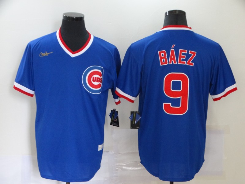 Chicago Cubs Blue Cooperstown Collection MLB Jersey