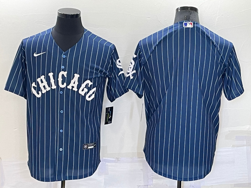 Chicago White Sox Dark Blue Retro MLB Jersey 02