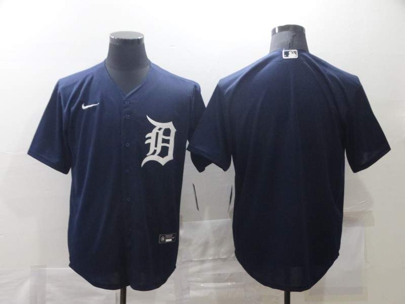 Detroit Tigers Dark Blue MLB Jersey 02