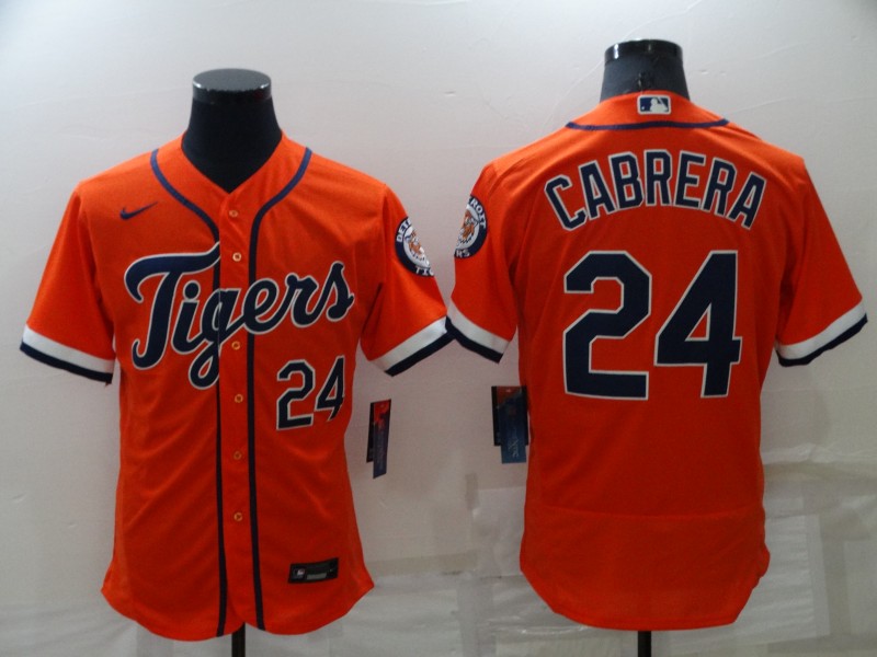 Detroit Tigers Orange Elite MLB Jersey