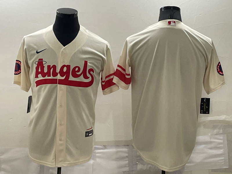 Los Angeles Angels Cream MLB Jersey