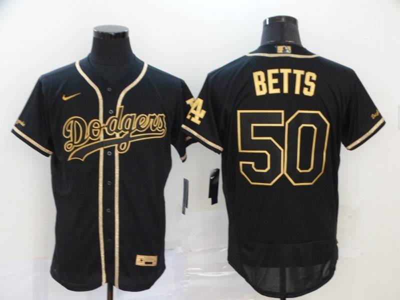 Los Angeles Dodgers Black Gold Elite MLB Jersey