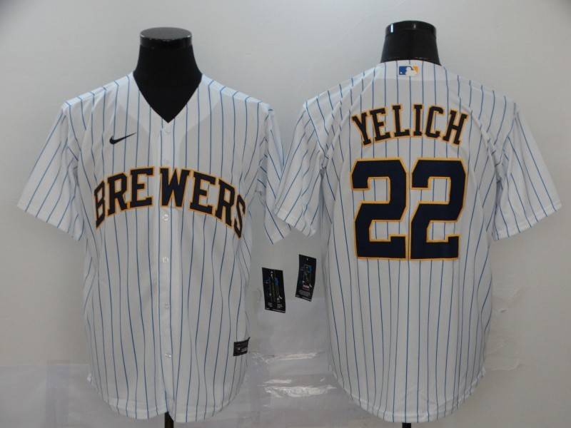 Milwaukee Brewers White MLB Jersey