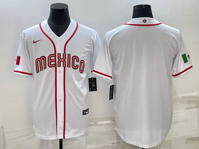 Mexico White Baseball Jersey 02