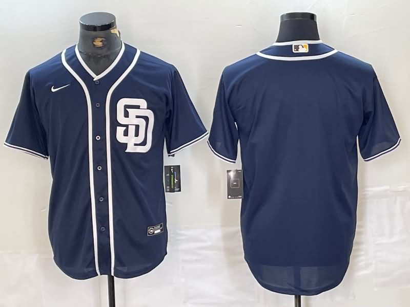 San Diego Padres Dark Blue MLB Jersey 02