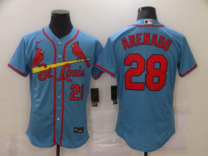 St. Louis Cardinals Light Blue Elite MLB Jersey