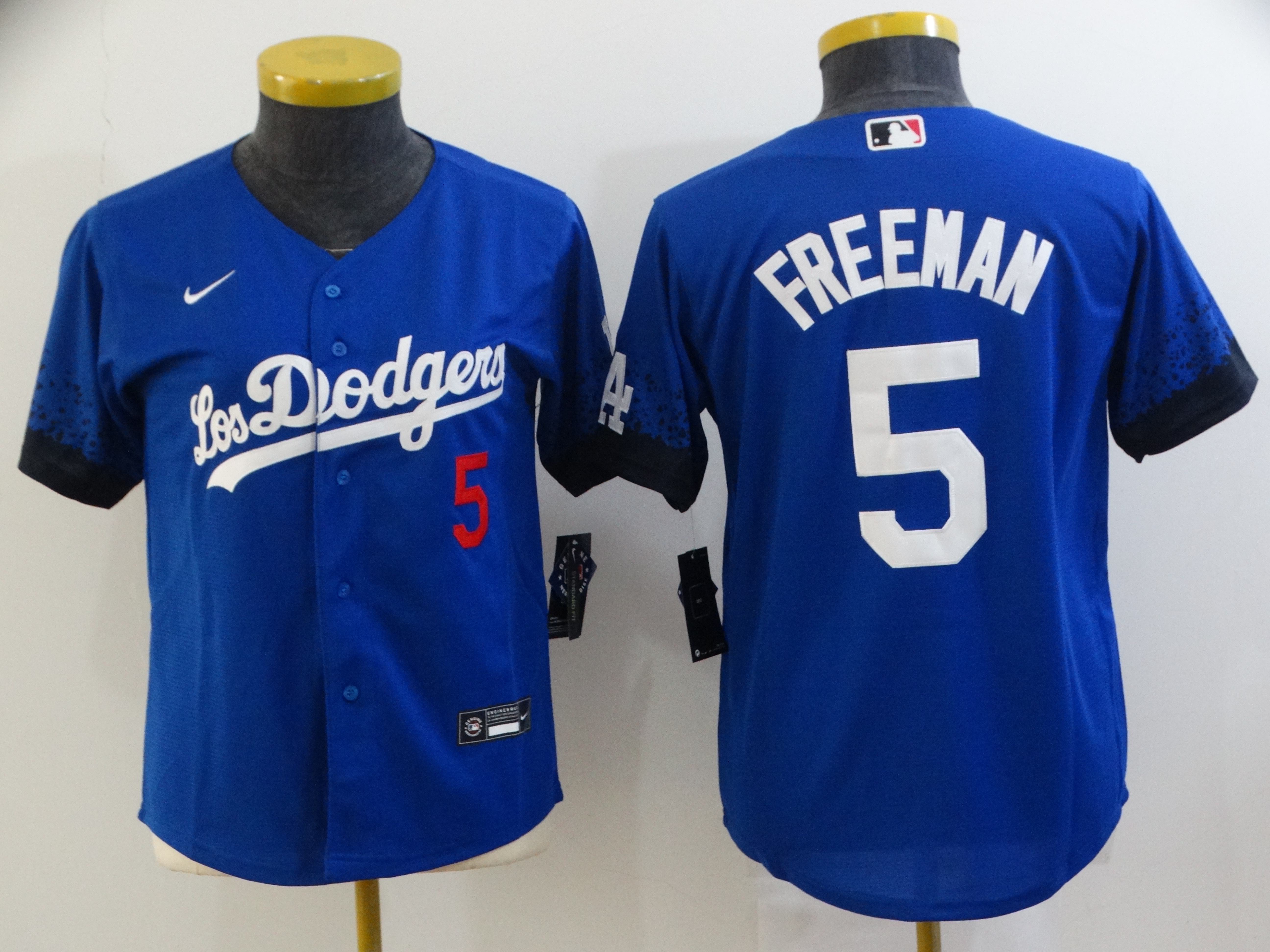 Kids Los Angeles Dodgers Blue #5 FREEMAN MLB Jersey