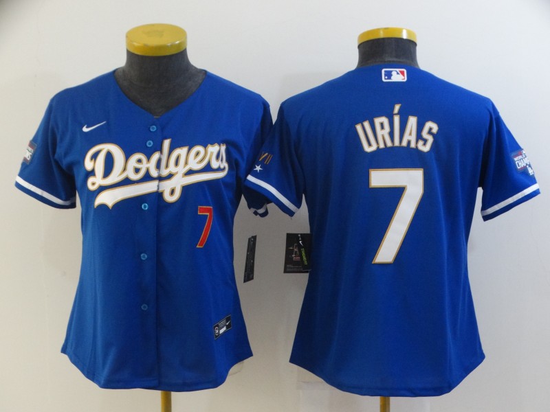 Los Angeles Dodgers #7 URIAS Blue Champion Women MLB Jersey