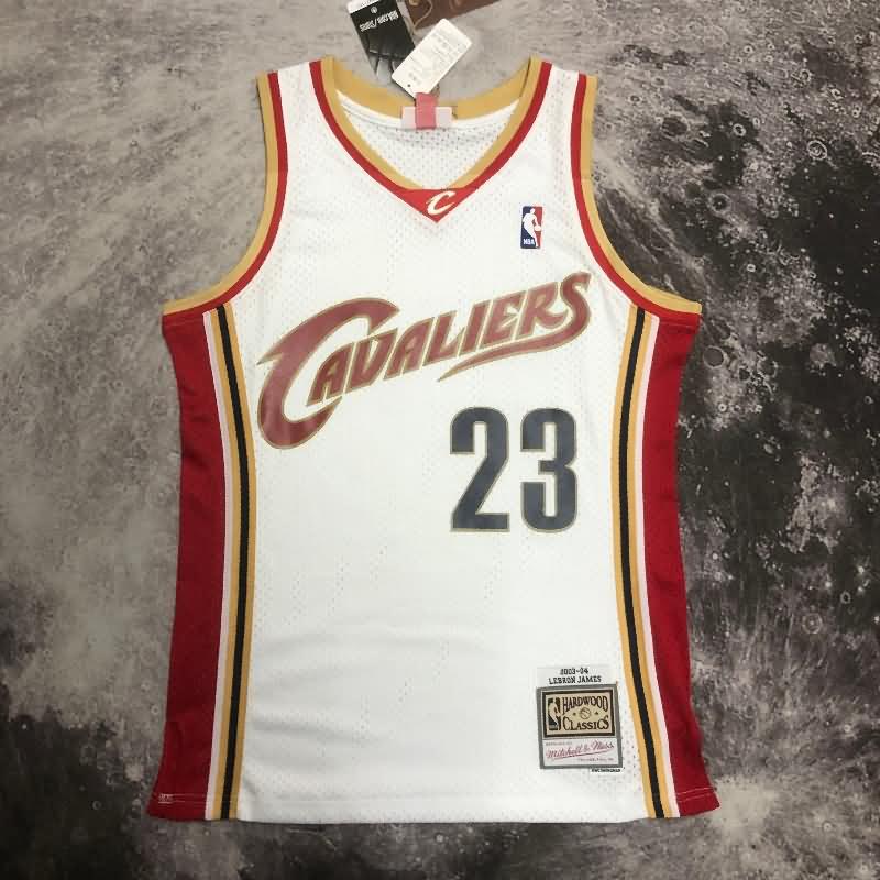 Cleveland Cavaliers 2003/04 White Classics Basketball Jersey (Hot Press)