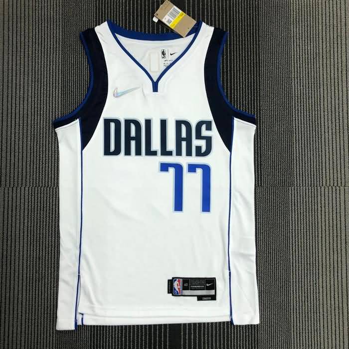 Dallas Mavericks 21/22 White Basketball Jersey (Hot Press)