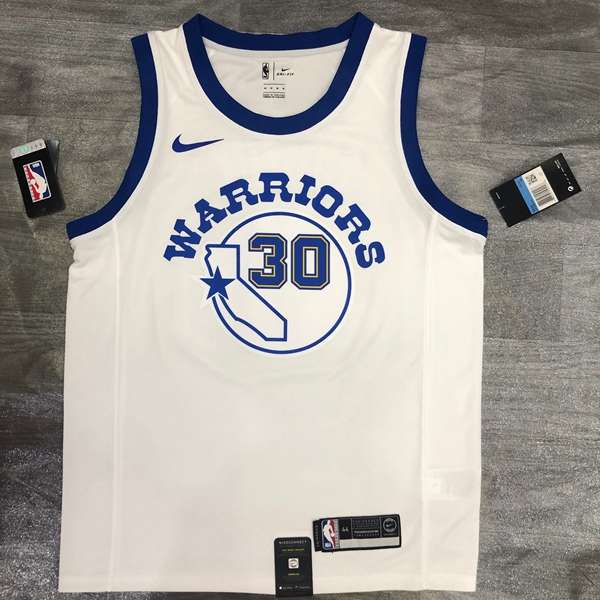 Golden State Warriors 20/21 White Socks Basketball Jersey (Hot Press)