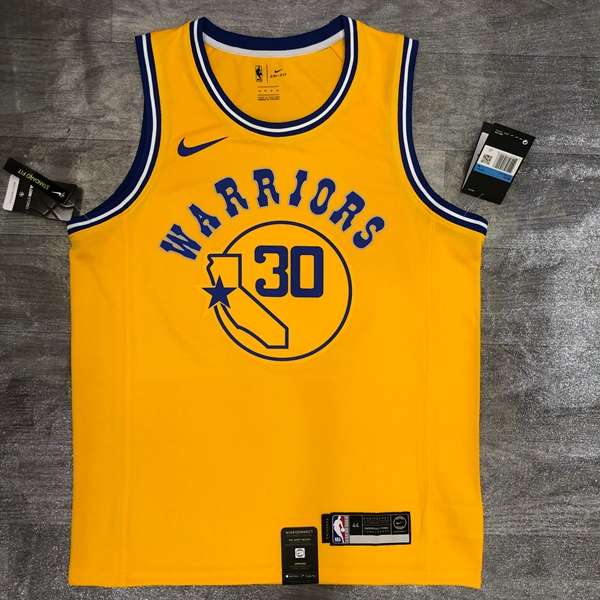 Golden State Warriors 20/21 Yellow Socks Basketball Jersey (Hot Press)