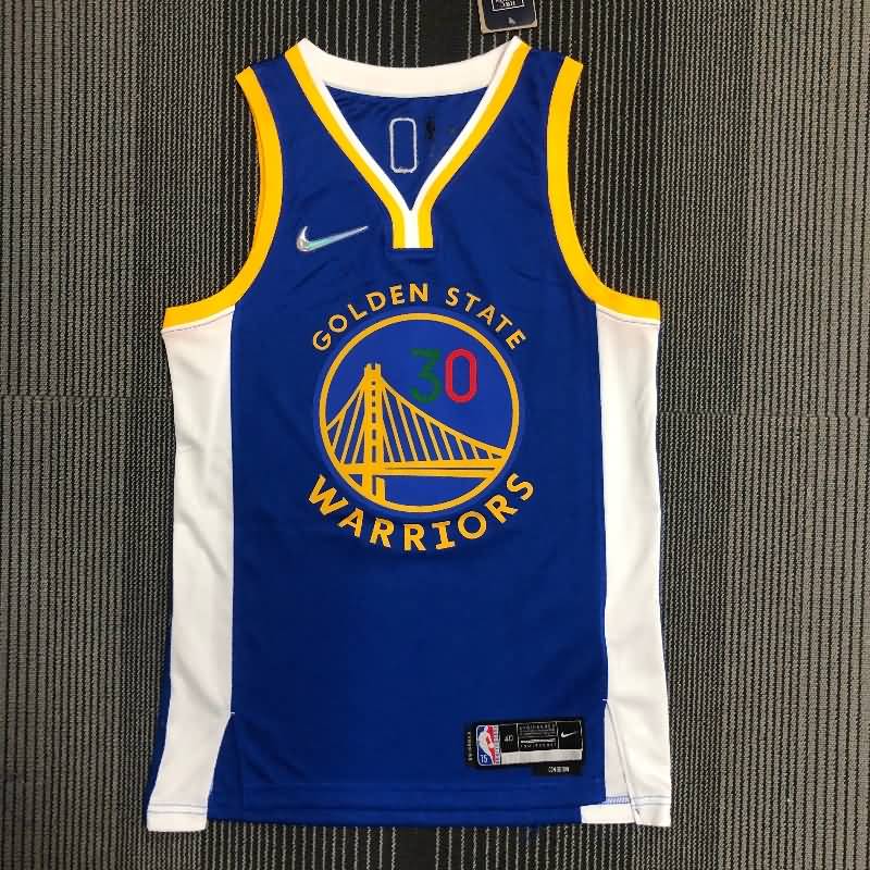 Golden State Warriors 21/22 Blue Basketball Jersey 02 (Hot Press)