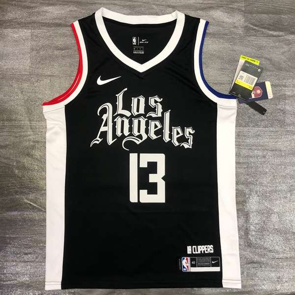 Los Angeles Clippers 20/21 Black City Basketball Jersey (Hot Press)