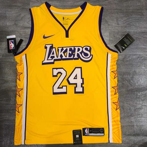 Los Angeles Lakers Yellow Basketball Jersey 02 (Hot Press)