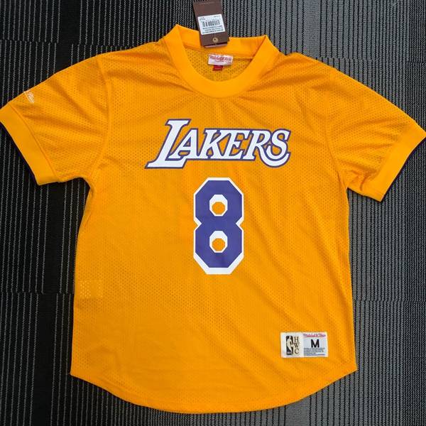 Los Angeles Lakers Yellow Classics Basketball Jersey (Hot Press)