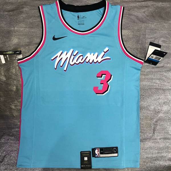 Miami Heat 2020 Blue City Basketball Jersey (Hot Press)