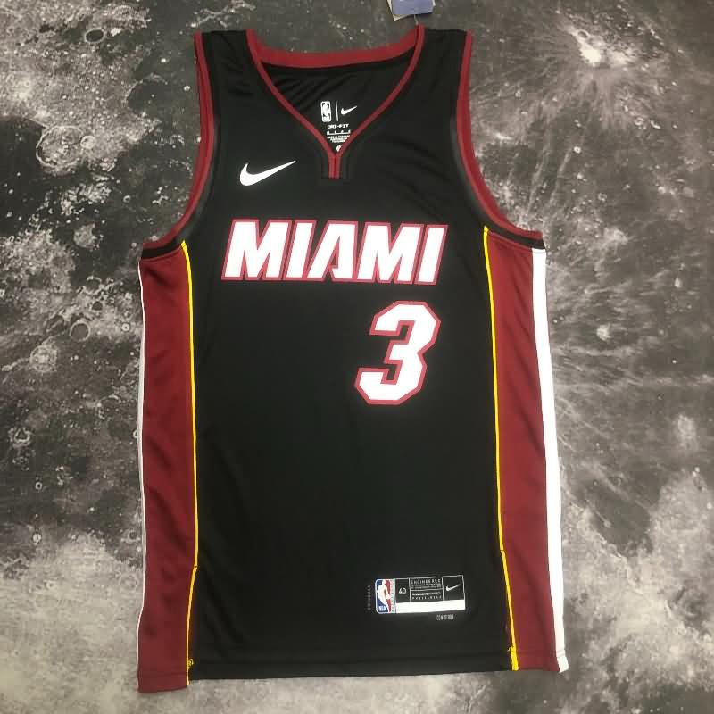 Miami Heat 22/23 Black Basketball Jersey (Hot Press)