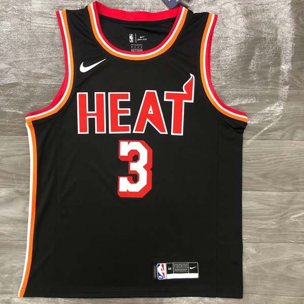Miami Heat Black Classics Basketball Jersey (Hot Press)