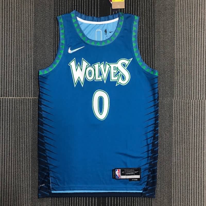 Minnesota Timberwolves 21/22 Blue City Basketball Jersey (Hot Press)