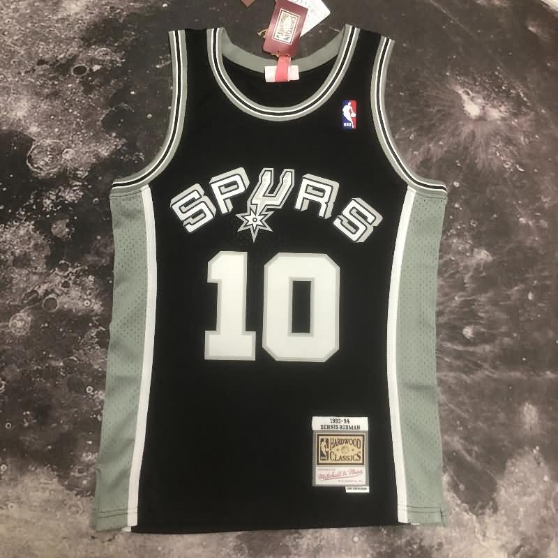 San Antonio Spurs 1993/94 Black Classics Basketball Jersey (Hot Press)