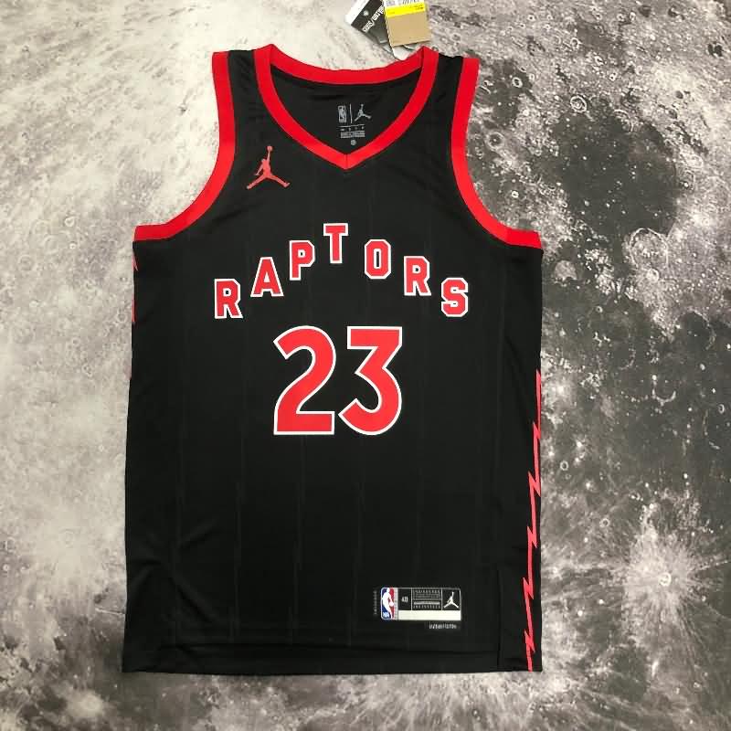 Toronto Raptors 22/23 Black AJ Basketball Jersey (Hot Press)