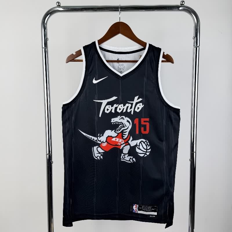Toronto Raptors 25/26 Black City Basketball Jersey (Hot Press)