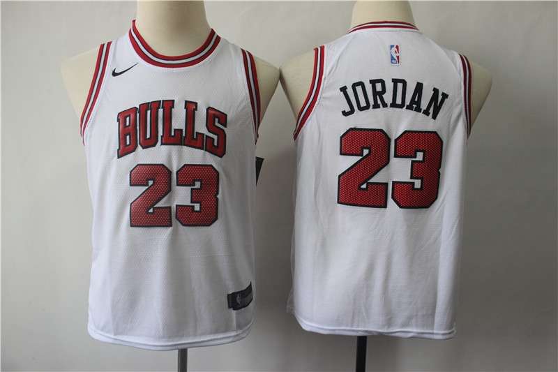 Chicago Bulls White JORDAN #23 Young NBA Jersey (Stitched)
