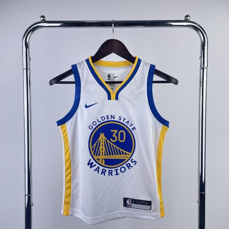 Golden State Warriors 22/23 White Youth NBA Jersey (Hot Press)