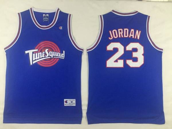 Movie Space Jam Blue #23 JORDAN Basketball Jersey (Stitched)