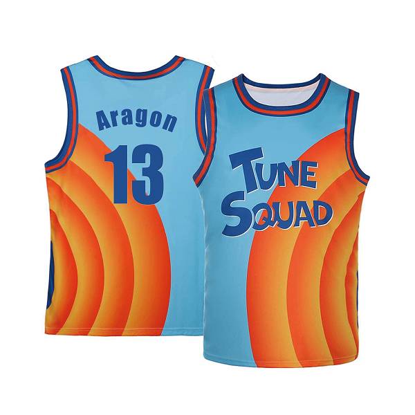 Movie Space Jam ARAGON #13 Blue Yellow Basketball Jersey (Stitched)