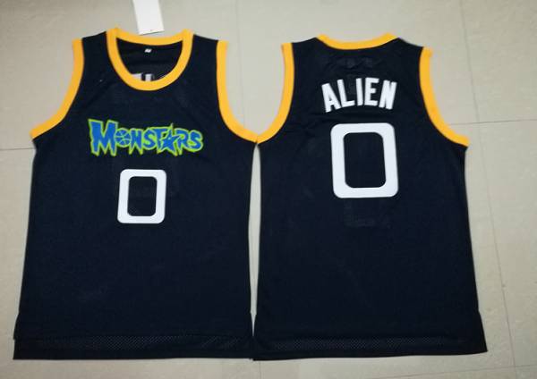 Movie Black #0 ALIEN Basketball Jersey (Stitched)