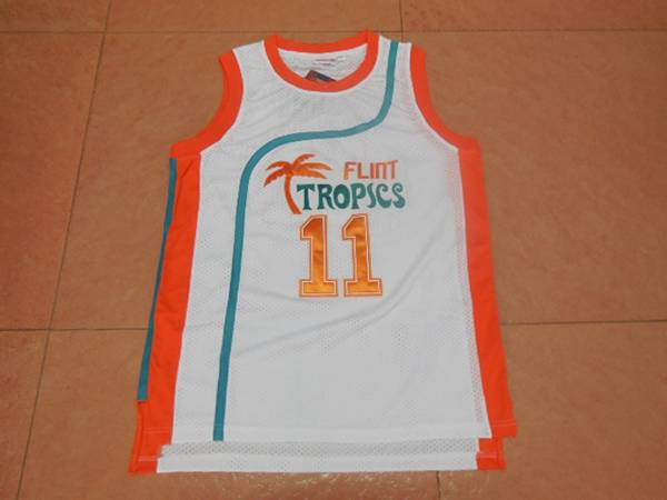 Movie White #11 MONIX Basketball Jersey (Stitched)