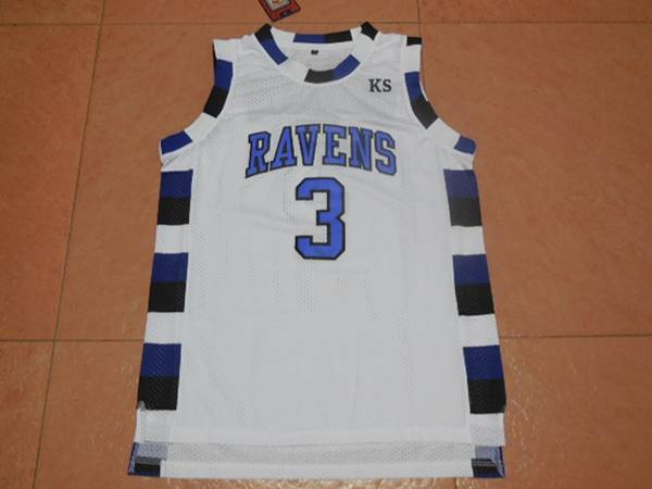 Movie White #3 SCOTT Basketball Jersey (Stitched)