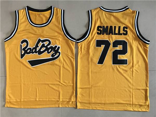 Movie Yellow #72 SMALLS Basketball Jersey (Stitched)