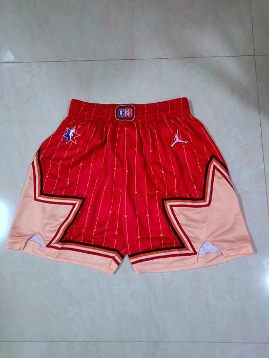 2020 ALL-STAR Red NBA Shorts