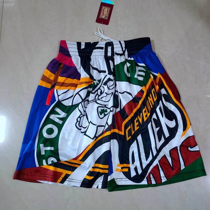 Boston Celtics Mitchell&Ness Red Blue NBA Shorts