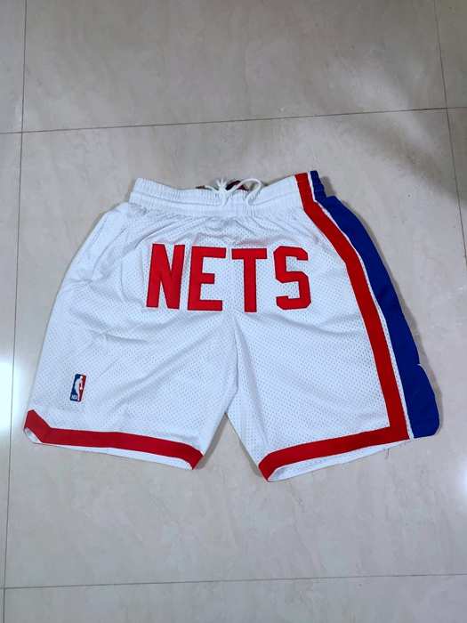 Brooklyn Nets Just Don White NBA Shorts