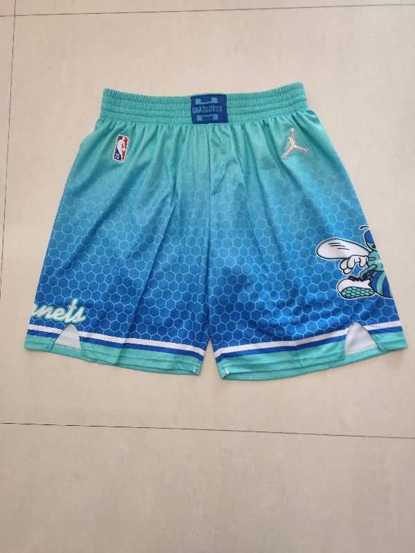 Charlotte Hornets Green Basketball Shorts 02