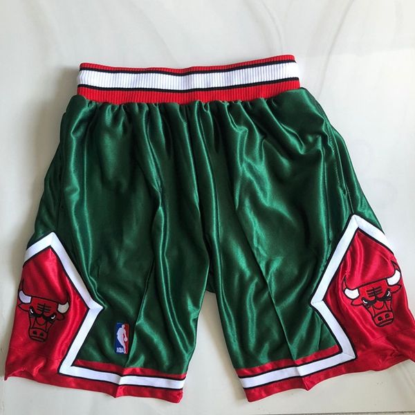 Chicago Bulls Green Mitchell&Ness Basketball Shorts