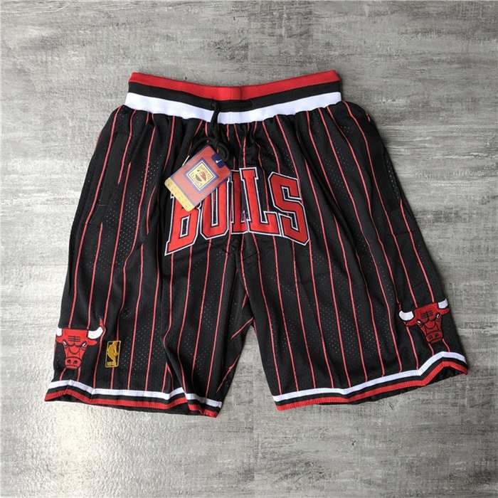 Chicago Bulls Just Don Black NBA Shorts 02