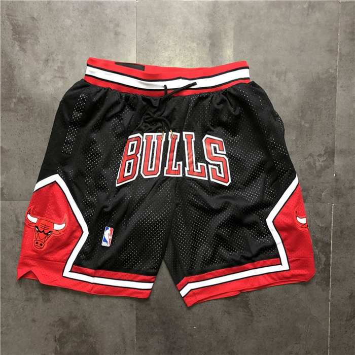 Chicago Bulls Just Don Black NBA Shorts 03