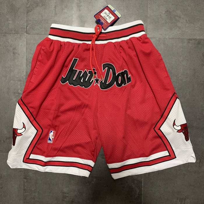 Chicago Bulls Just Don Red NBA Shorts