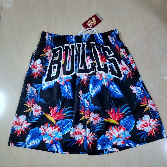 Chicago Bulls Mitchell&Ness Black NBA Shorts 02