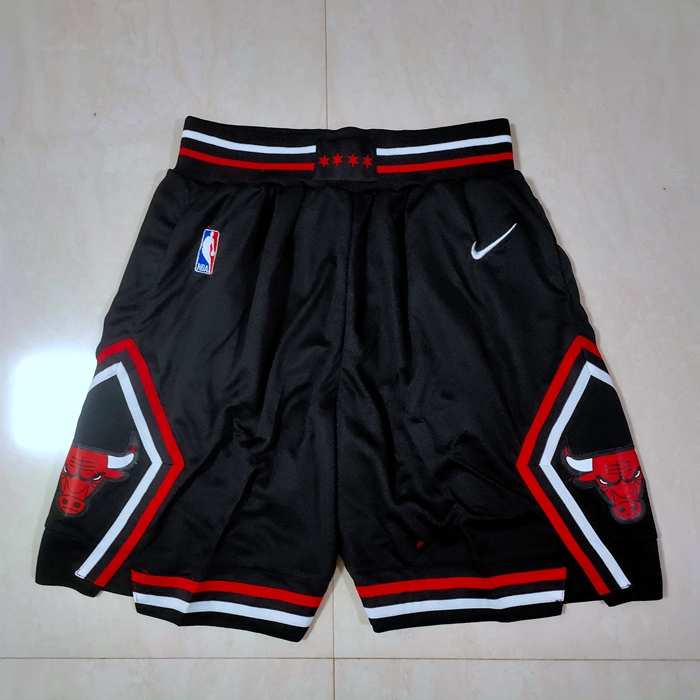 Chicago Bulls Black NBA Shorts 02