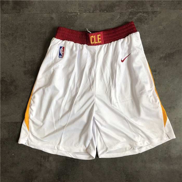 Cleveland Cavaliers White NBA Shorts