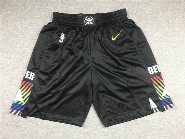 Denver Nuggets Black City Basketball Shorts